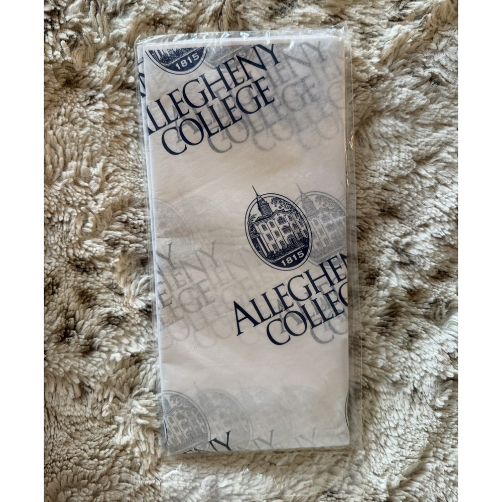 Allegheny College Giftโ Wrapping Tissue Paper Meadville PA NIP